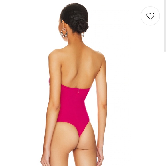 SUPERDOWN REVOLVE Stef Bustier Strapless Bodysuit Hot Pink Women’s Size Medium - Picture 4 of 15